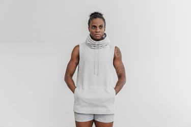 Nobull Arctic Sleeveless Cowl Women's Sweatshirts Grey | Australia (VM9587)